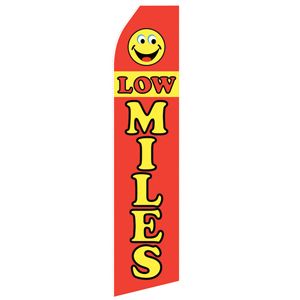Low Miles Stock Flag - 16ft