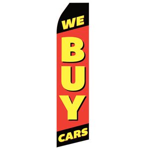 Buy Cars Stock Flag - 16ft