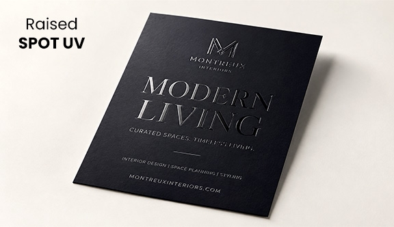 Raised Spot UV Coating