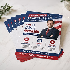 Political Flyers - Half Page (5.5x8.5)