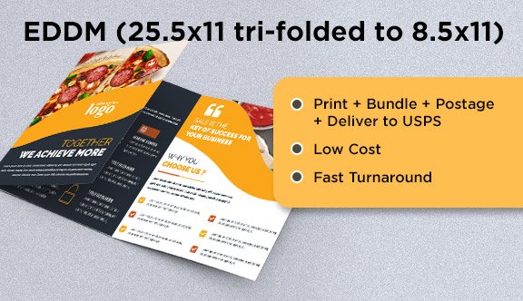 EDDM - 25.5x11 tri-folded to 8.5x11
