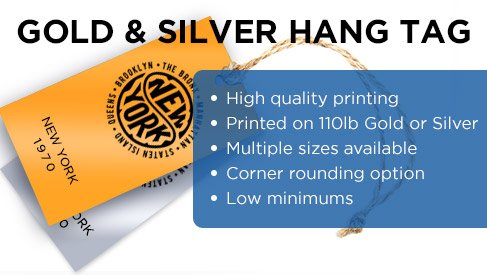 Gold & Silver Hang Tag