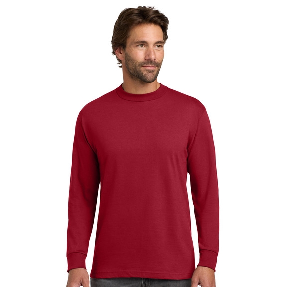 Hanes Beefy-T - 100% Cotton Long Sleeve T-Shirt (5186)