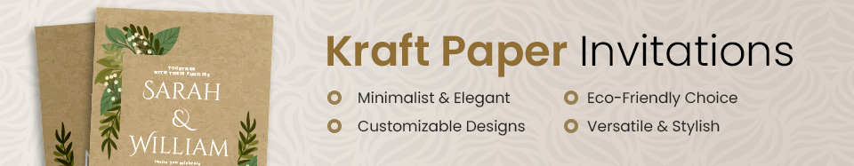 Kraft Paper Invitations