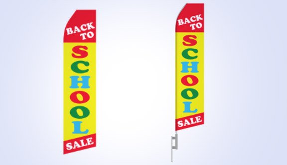 Back to School Sale Stock Flag - 16ft