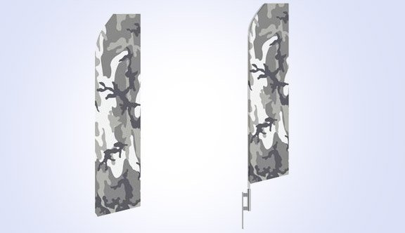 Camo Stock Flag - 16ft