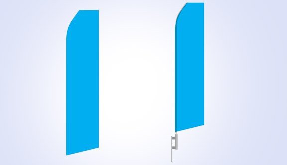 Blue Stock Flag - 16ft