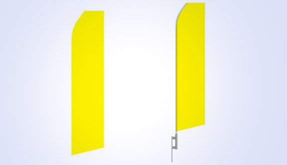 Yellow Stock Flag - 16ft