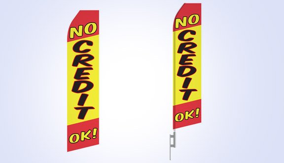 No Credit OK! Stock Flag - 16ft