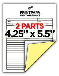 2 Part Carbonless Form (4.25x5.5) Printing, Bay Area, San Jose ...
