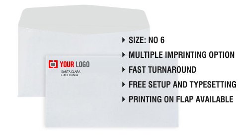 No. 6 3/4 Envelope, No Window (3 5/8 x 6 1/2)