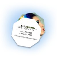 Octagon Shaped Business Card - 3"x3"