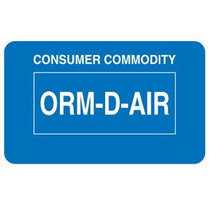ORM-D-AIR Labels - 1.375x2.25