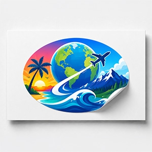 Oval Sticker
