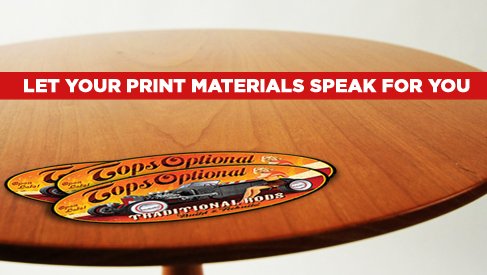 Oval Shape Flyer - 10" x 7.5"