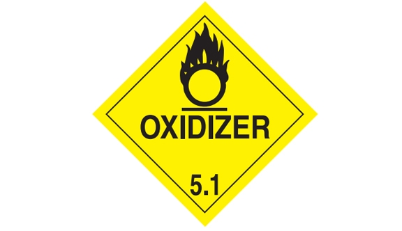 Oxidizer Labels - 4x4