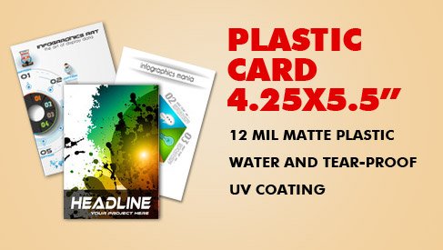 Plastic Flyer 4.25x5.5 inch 