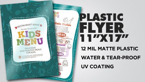 Plastic Flyer 11x17 inch 