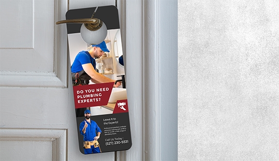 Plastic Doorhanger 4x11 inch