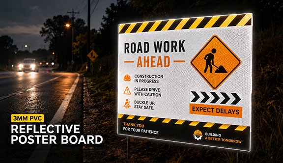 Reflective 3mm PVC Poster Board