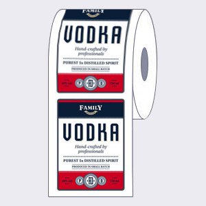 Rounded Rectangle Roll Labels
