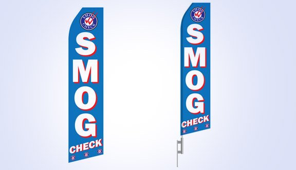 Smog Check Stock Flag - 16ft