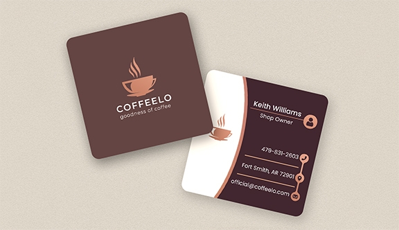 Soft Touch Square Business Card 2.5x2.5