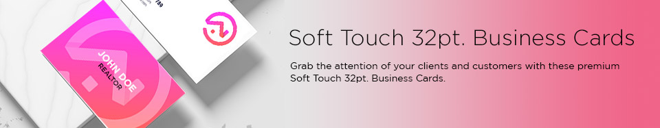 Soft Touch 32pt. Business Cards