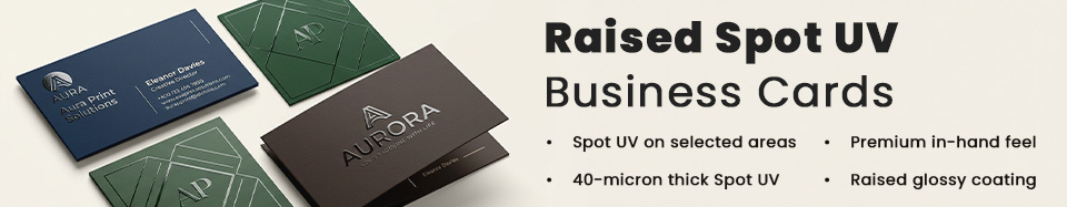 Raised Spot UV Business Cards