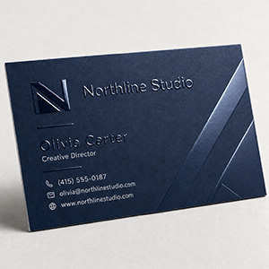 Raised Spot UV Business Cards