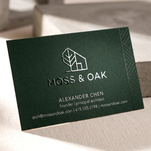Raised Spot UV Standard Business Cards 3.5x2