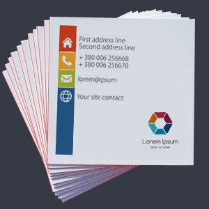 Luxury Square Business Cards 3x3