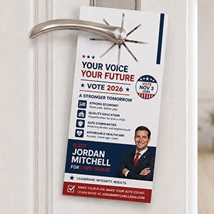 Political Starburst Doorhanger - 5.5x11