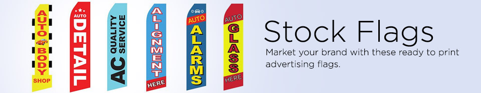 Stock Designs for Economy Feather Flag - 16ft.