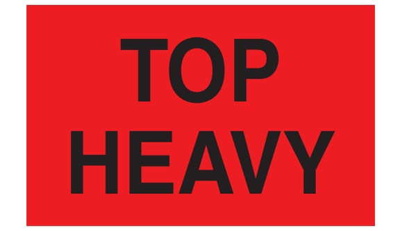 Top Heavy Labels - 3x5