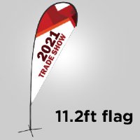 Tear Drop Advertising Flag - 11.2 ft