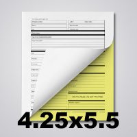 2 Part Carbonless Form - Qtr. Page