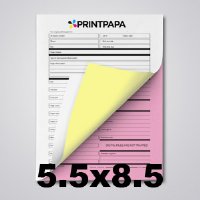 3 Part Carbonless Form - Half Page