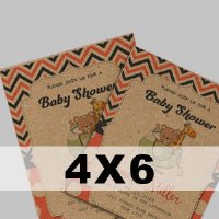 Kraft Paper Flat Card - 4x6