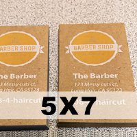 Kraft Paper Flat Card - 5x7