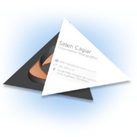 Triangle Shaped Business Card - 3"x3"