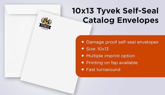 10x13 Tyvek Self-Seal Catalog Envelopes 