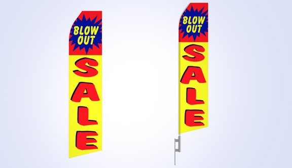 Blowout Sale Stock Flag - 16ft