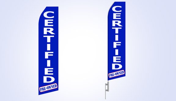 Certified Car Stock Flag - 16ft