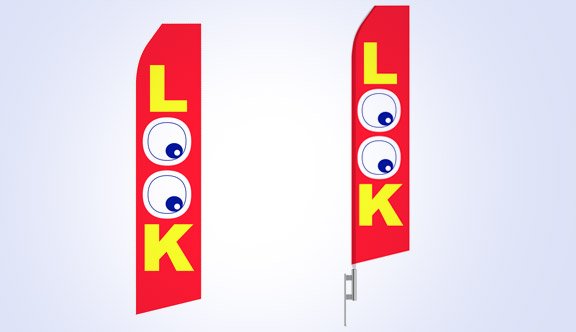 Looking Eye Stock Flag - 16ft