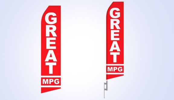 Great MPG Stock Flag - 16ft
