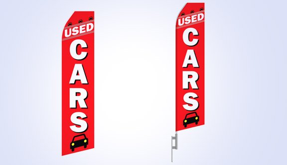 Used Cars Stock Flag - 16ft