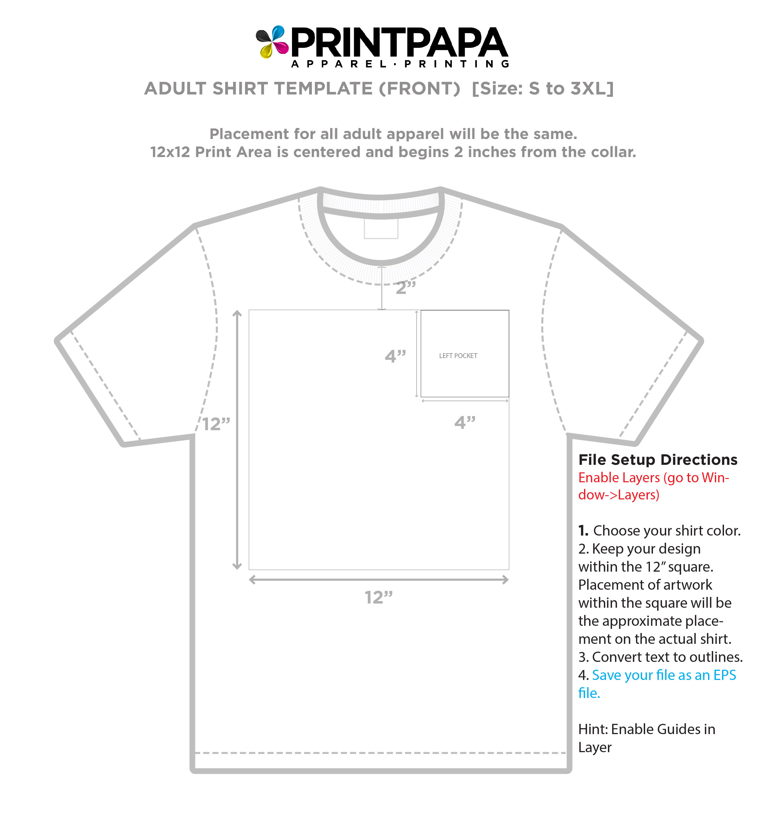 Printable Tshirt Guide