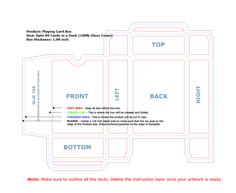 Trading Card Box Template from www.printpapa.com