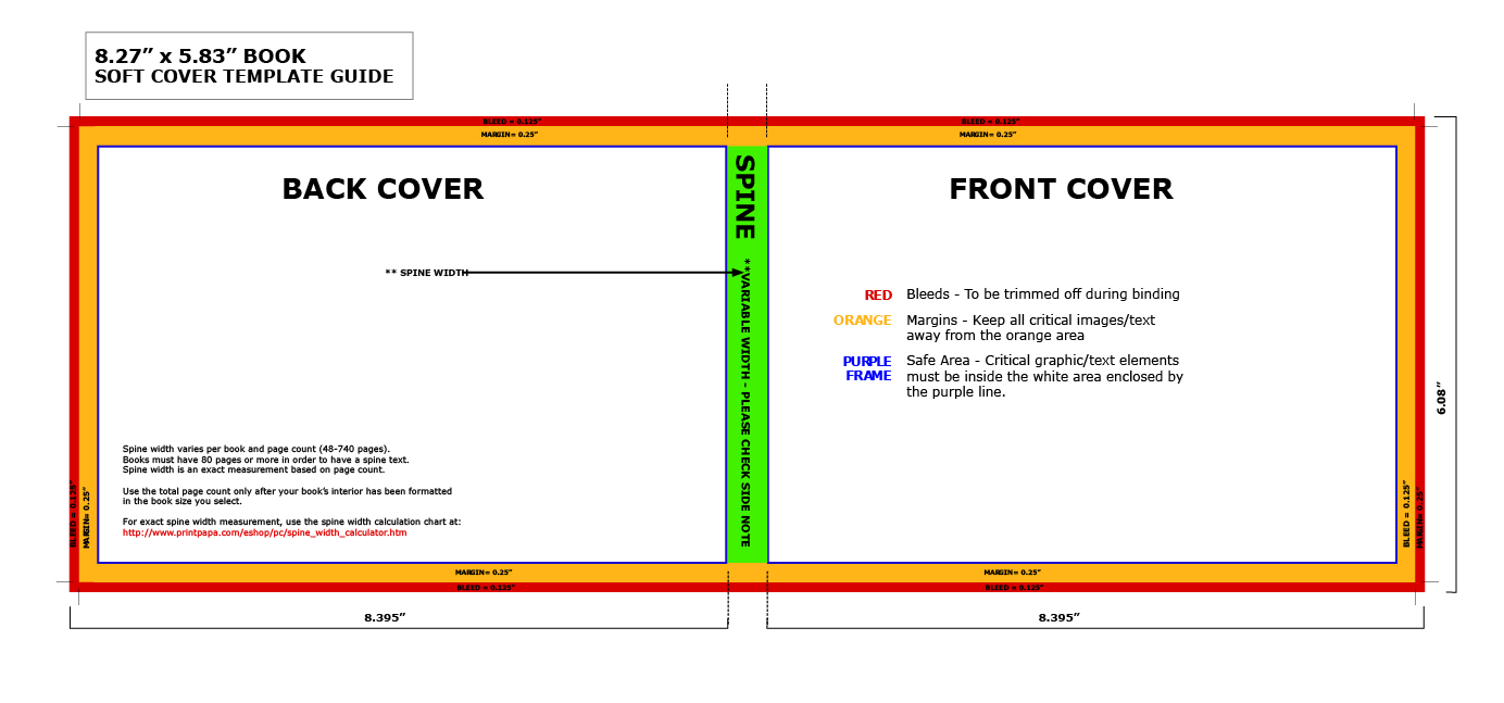 Find a Printing Template :: Printpapa.com With 6x9 Book Template For Word